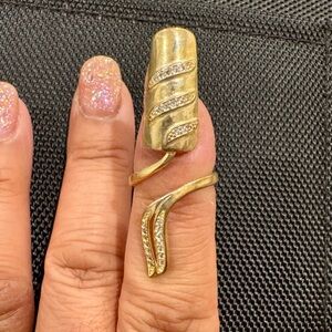 Gold Spiral Nail Guard
